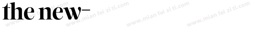 the new字体转换